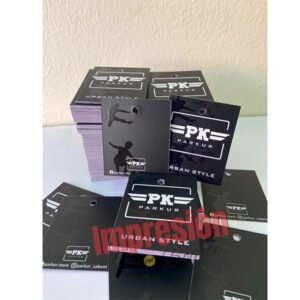 Etiquetas full color, plastificadas mate con reserva uv